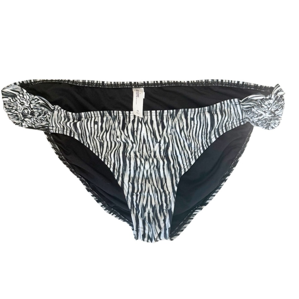 Cacique Black and White Swimsuit Bottoms Size 16